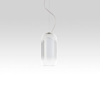 Artemide Gople Mini suspension lamp with silver structure - Buy now on ShopDecor - Discover the best products by ARTEMIDE design