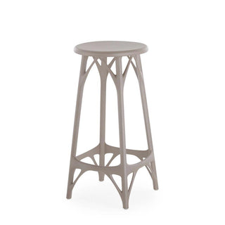 Kartell A.I. stool Light with seat h. 65 cm. for indoor/outdoor use Kartell Grey GR - Buy now on ShopDecor - Discover the best products by KARTELL design
