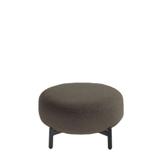 Kartell Lunam pouf in Orsetto fabric with black structure Kartell Orsetto 3 Brick Red - Buy now on ShopDecor - Discover the best products by KARTELL design