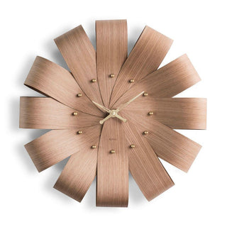 Nomon Ciclo Oak wall clock diam. 55 cm. Brass - Buy now on ShopDecor - Discover the best products by NOMON design