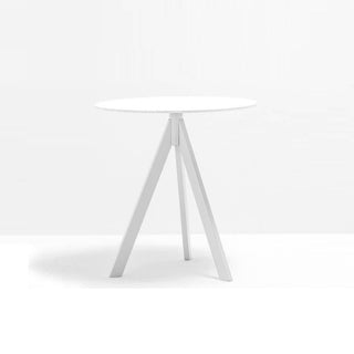 Pedrali Arki-Base ARK3 table with solid laminate top diam.70 cm. White - Buy now on ShopDecor - Discover the best products by PEDRALI design