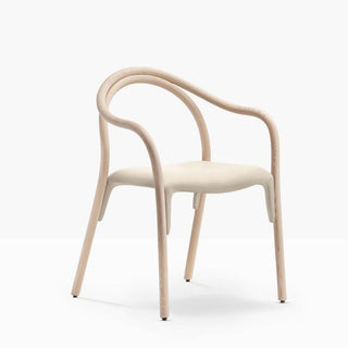 Pedrali Soul 3747 padded armchair with solid ash structure - Buy now on ShopDecor - Discover the best products by PEDRALI design