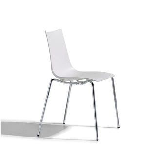 Scab Zebra Tecnopolimero chair 4 chromed legs by Luisa Battaglia - Buy now on ShopDecor - Discover the best products by SCAB design
