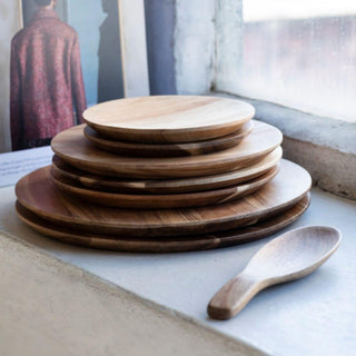 Serax Dunes wooden plate diam. 26 cm. - Buy now on ShopDecor - Discover the best products by SERAX design