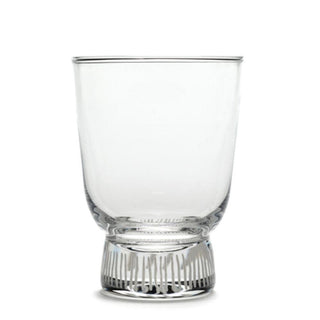 Serax Feast glass h 10.5 cm. stripes sandblasted - Buy now on ShopDecor - Discover the best products by SERAX design