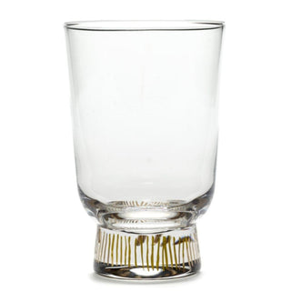 Serax Feast glass h 12 cm. stripes gold - Buy now on ShopDecor - Discover the best products by SERAX design