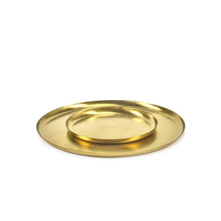 Serax Table Accessories plate L brushed steel gold Pvd - Buy now on ShopDecor - Discover the best products by SERAX design